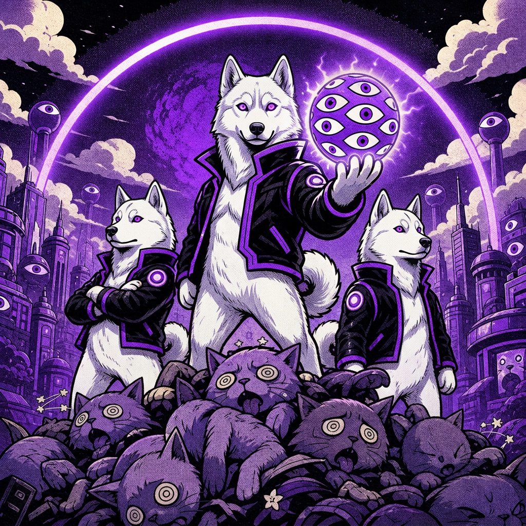 Purple victory artwork